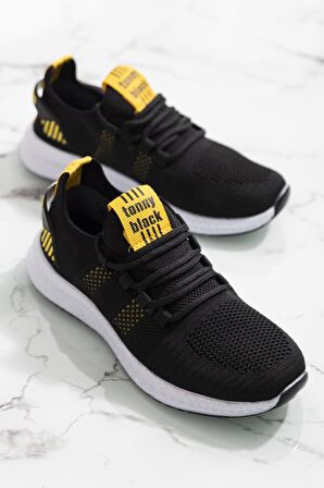 Tonny Black Siyah Sarı Unisex Spor Ayakkabı Tbıdl Siyah Sarı-41