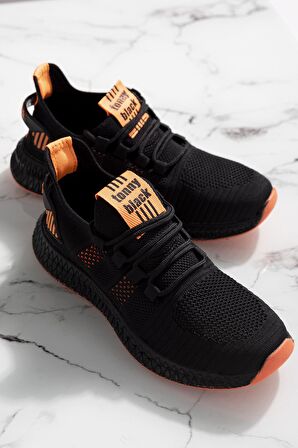 Tonny Black Siyah Turuncu Unisex Spor Ayakkabı Tbıdl Siyah Turuncu-42