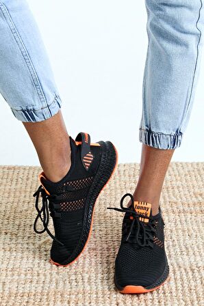 Tonny Black Siyah Turuncu Unisex Spor Ayakkabı Tbıdl Siyah Turuncu-43