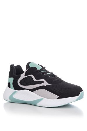 Tonny Black Siyah Yeşil Unisex Spor Ayakkabı V2901