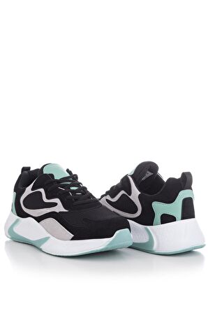 Tonny Black Siyah Yeşil Unisex Spor Ayakkabı V2901