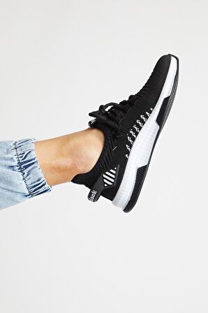 Tonny Black Siyah Beyaz Unisex Spor Ayakkabı Tbqnl Siyah Beyaz-43