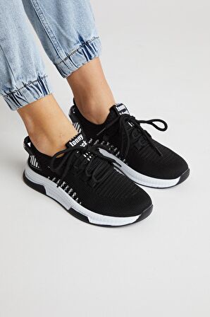 Tonny Black Siyah Beyaz Unisex Spor Ayakkabı Tbqnl Siyah Beyaz-43