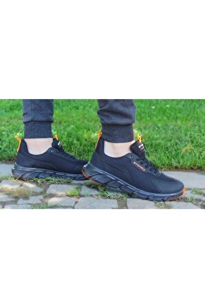 Stonex Siyah-Turuncu unisex Hafif Rahat Spor Ayakkabı