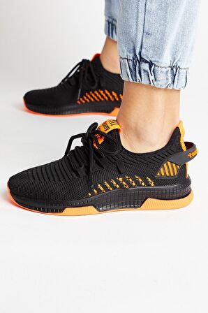 Tonny Black Siyah Turuncu Unisex Spor Ayakkabı Tbqnl Siyah Turuncu-42