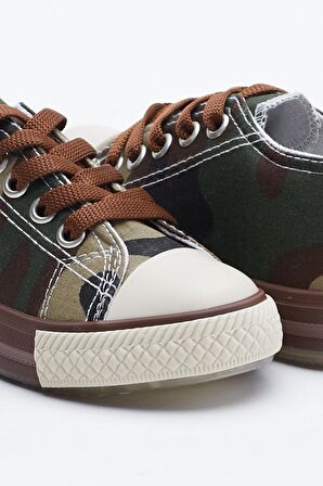 Tonny Black Haki Kamuflaj Çocuk Işıklı Spor Ayakkabı Tb998 Haki Kamuflaj-20