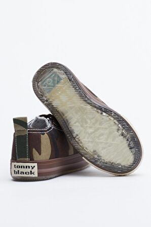 Tonny Black Haki Kamuflaj Çocuk Işıklı Spor Ayakkabı Tb998 Haki Kamuflaj-20