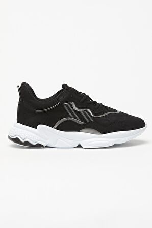 Tonny Black Siyah Süet Unisex Spor Ayakkabı Tb248  Siyah Süet-40