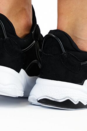 Tonny Black Siyah Süet Unisex Spor Ayakkabı Tb248  Siyah Süet-40