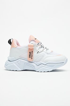 Tonny Black Beyaz Pembe Kadın Spor Ayakkabı Tbkpl Beyaz Pembe-36