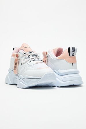 Tonny Black Beyaz Pembe Kadın Spor Ayakkabı Tbkpl Beyaz Pembe-36