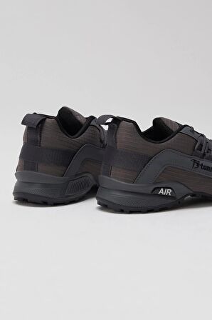 Tonny Black Erkek Füme Rahat Kalıp Termo Taban Bağcıklı Sneaker