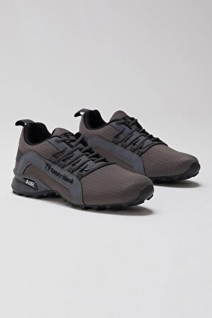 Tonny Black Erkek Füme Rahat Kalıp Termo Taban Bağcıklı Sneaker