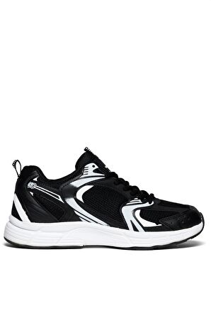 Tonny Black Unisex Siyah Faylon Taban Bağcıklı Spor Ayakkabı