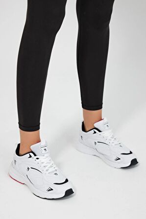 Tonny Black Unisex Beyaz Cilt Faylon Taban Rahat Kalıp Unisex Ayakkabı