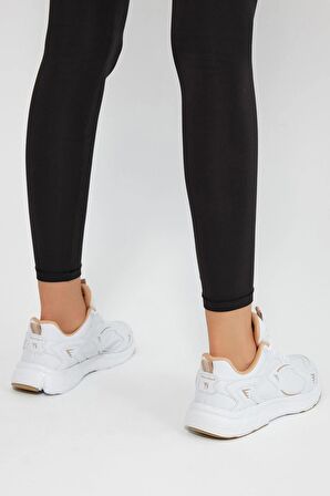 Tonny Black Unisex Beyaz Bej Faylon Taban Rahat Kalıp Unisex Ayakkabı