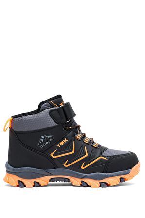Tonny Black Çocuk Unisex Füme Oranj Rahat Kalıp Renkli Taban Bot