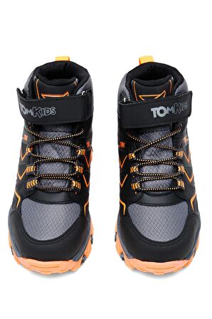 Tonny Black Çocuk Unisex Füme Oranj Rahat Kalıp Renkli Taban Bot