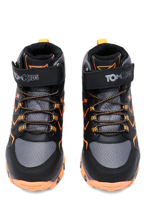 Tonny Black Çocuk Unisex Füme Oranj Rahat Kalıp Renkli Taban Bot