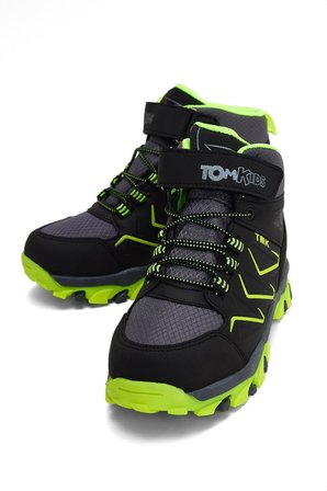 Tonny Black Çocuk Unisex Füme Sarı Rahat Kalıp Renkli Taban Bot