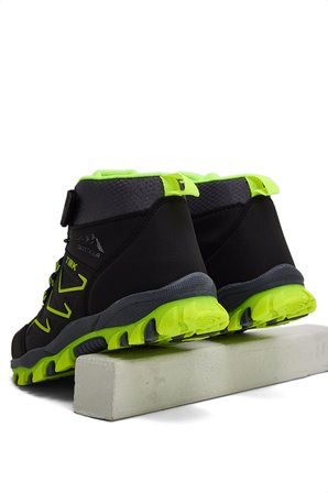 Tonny Black Çocuk Unisex Füme Sarı Rahat Kalıp Renkli Taban Bot