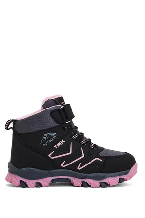 Tonny Black Çocuk Unisex Füme Pembe Rahat Kalıp Renkli Taban Bot