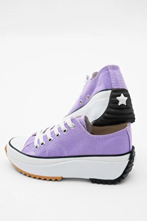Tonny Black Unisex Lila Rahat Kalıp Snekar Ayakkabı