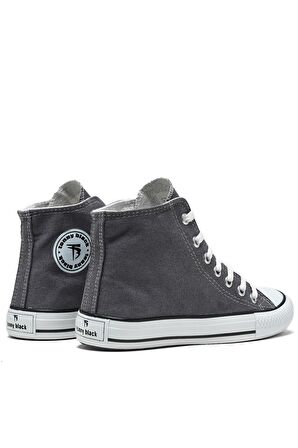 Tonny Black Çocuk Unisex Füme Rahat Kalıp Bağcıklı Uzun Spor Ayakkabı