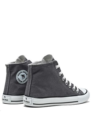 Tonny Black Çocuk Unisex Füme Rahat Kalıp Bağcıklı Uzun Spor Ayakkabı