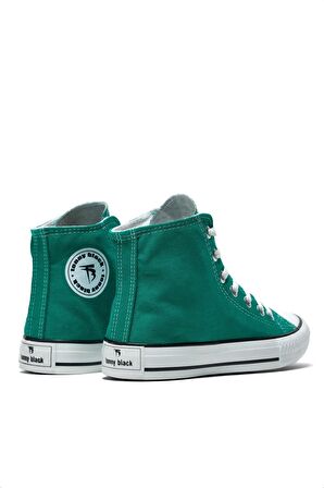 Tonny Black Çocuk Unisex Yeşil Rahat Kalıp Bağcıklı Uzun Spor Ayakkabı