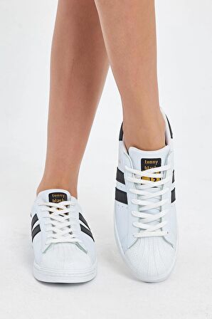 Tonny Black Unisex Beyaz Rahat Kalıp Sneaker Ayakkabı