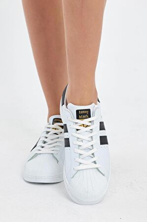 Tonny Black Unisex Beyaz Rahat Kalıp Sneaker Ayakkabı