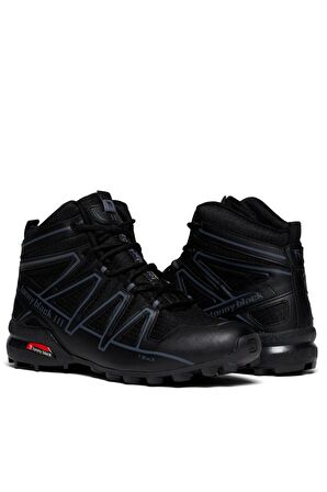 Tonny Black Unisex Siyah Rahat Kalıp Trekking Bot