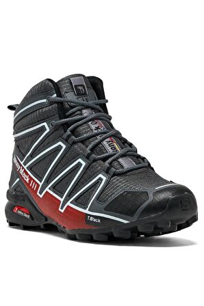 Tonny Black Unisex Füme Beyaz Rahat Kalıp Trekking Bot