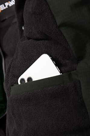 Su Geçirmez Erkek Kapüşonlu Şişme Mont