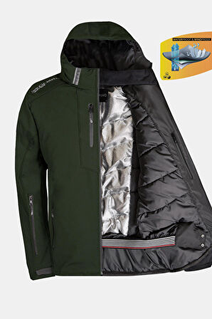 Su ve Rüzgar Geçirmez Termal Softshell Erkek Mont