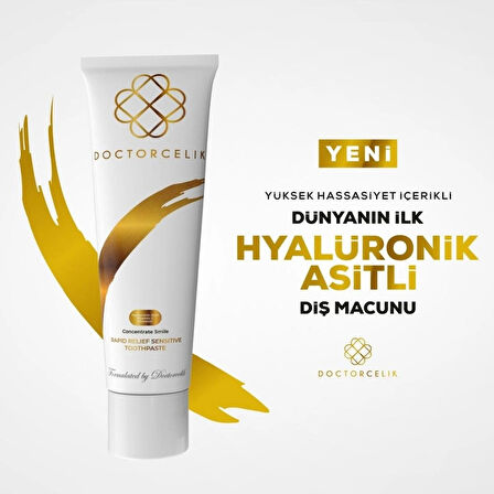 Doctorcelik Concentrate Smile Diş Macunu - Hyaluronic Acid Vitamin C - 100 ml