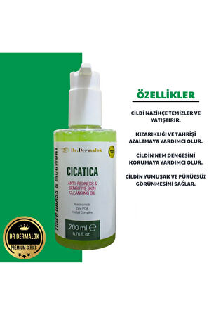 CICATICA TIGER GRASS&MUGWORT Kızarıklık Önleyici & Onarıcı Yüz Temizleme Jeli Premium Series