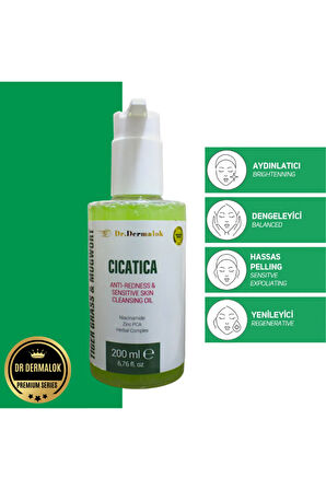 CICATICA TIGER GRASS&MUGWORT Kızarıklık Önleyici & Onarıcı Yüz Temizleme Jeli Premium Series