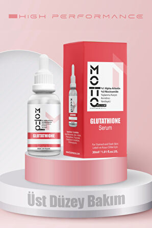 Motto Plus Professional GLUTATYON %1 Alpha-Arbutin ve %3 Niacinamide Üst Düzey Arındırıcı Yaşlanma Karşıtı Bakım Serumu 30ml