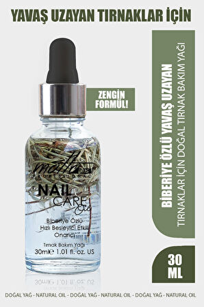 Motto Plus Professional Yavaş Uzayan Tırnaklar İçin Biberiye Özlü Doğal Tırnak Bakım Yağı 30ml