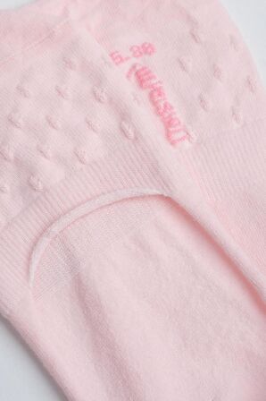 Mısırlı Kadın Pamuklu Tekli Pembe Çetik Çorap - M-70300-P