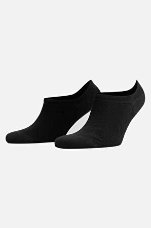 Mısırlı Kadın Pamuklu Tekli Siyah CK-Babet Çorap - M-70350-S