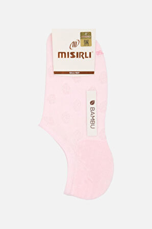 Mısırlı Kadın Bambu Tekli Pembe Yazlık No Show Çorap