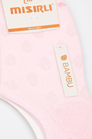 Mısırlı Kadın Bambu Tekli Pembe Yazlık No Show Çorap