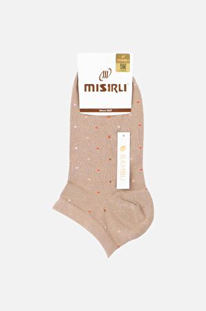Mısırlı Kadın Bambu Tekli Bej Patik Çorap - M-72203-BJ