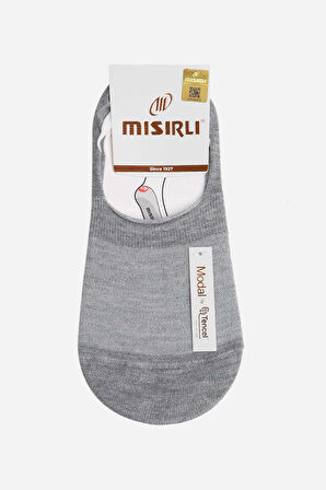 Mısırlı Kadın Modal Tekli Gri Yazlık Babet Çorap