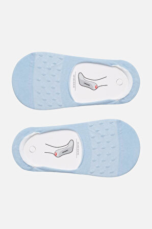 Mısırlı Kadın Pamuklu Tekli Mavi Yazlık Babet Çorap