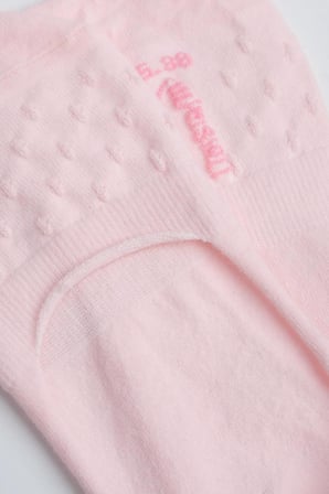 Mısırlı Kadın Pamuklu Tekli Pembe Çetik Çorap - M-70300-P