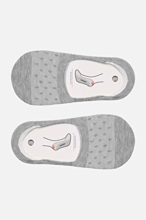 Mısırlı Kadın Pamuklu Tekli Gri Yazlık Babet Çorap